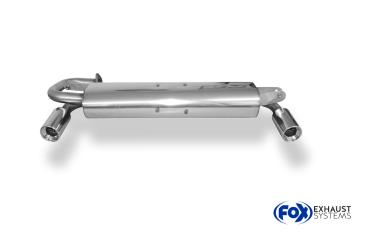 Endschalldämpfer quer Ausgang rechts/links - 1x90 Typ 13 rechts/links passend für: Toyota MR2 W2